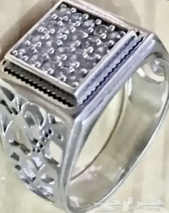 مستعمل خاتمين ودبلة فضة اصلي 0
