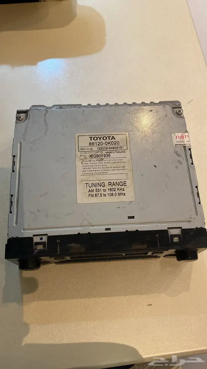 للبيع مسجل كورلا 2011 ب100 1