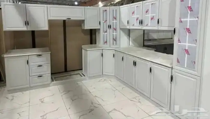 دولاب مطبخ صاج 6 مترمع رخام صناعي درجة تاني شامل تركيب توصيل 7