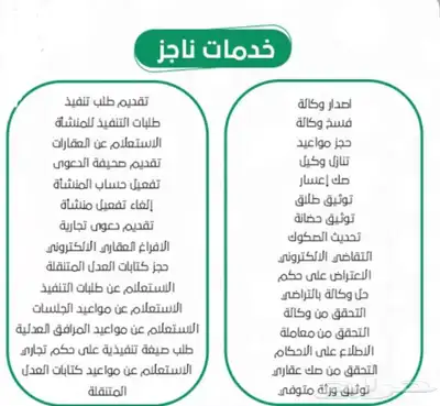 ناجز و المحاكم وتقديم الخدمات الالكترونية 0