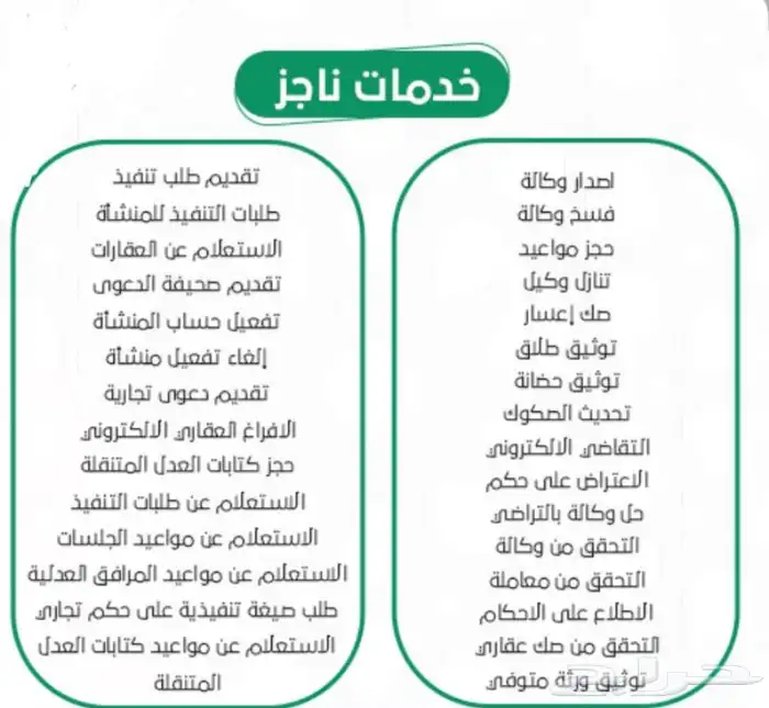 ناجز و المحاكم وتقديم الخدمات الالكترونية 0