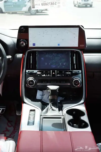 لكزس 2025 LX 600 F SPORT اسود داخل احمر كاش فقط 15