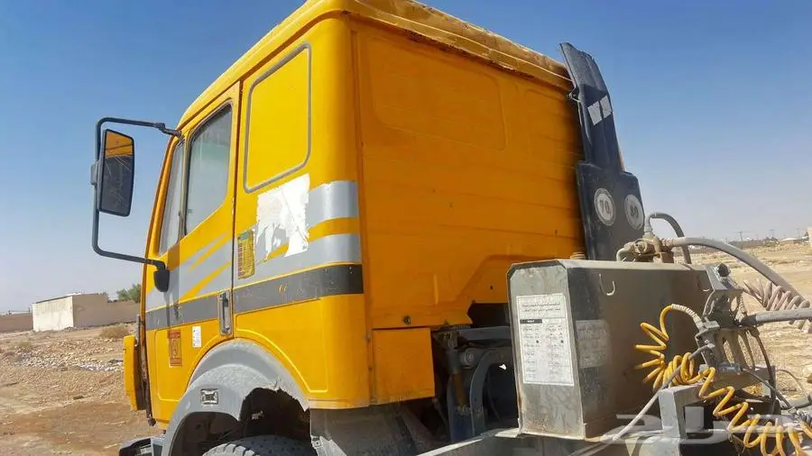 تريلا مرسيدس جفالي مع قلاب موديل 95 9