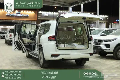 لاندكروزر في اكس فل ابيض ديزل 2024 اقل سعر كاش واقساط 8