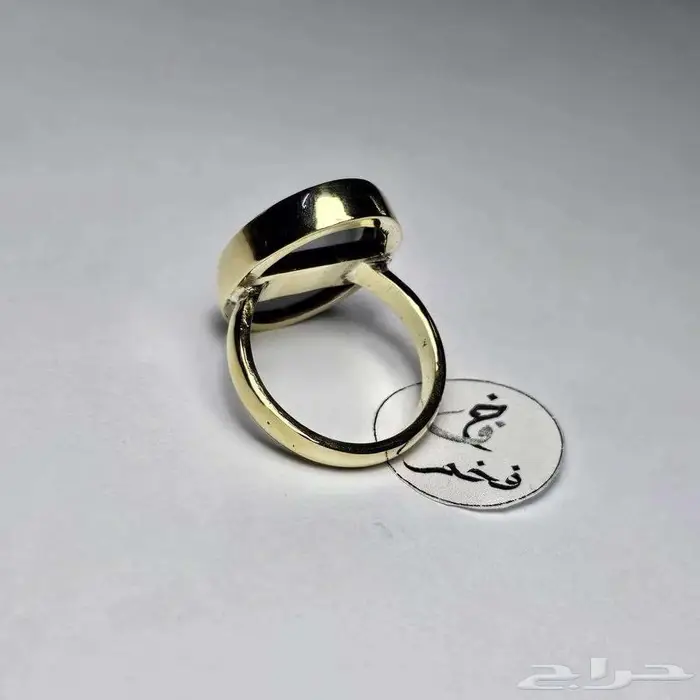 خاتم نحاس فخم حجر هيماتيت حديد صيني منقوش وَإ ن يَكَاد  ... 3