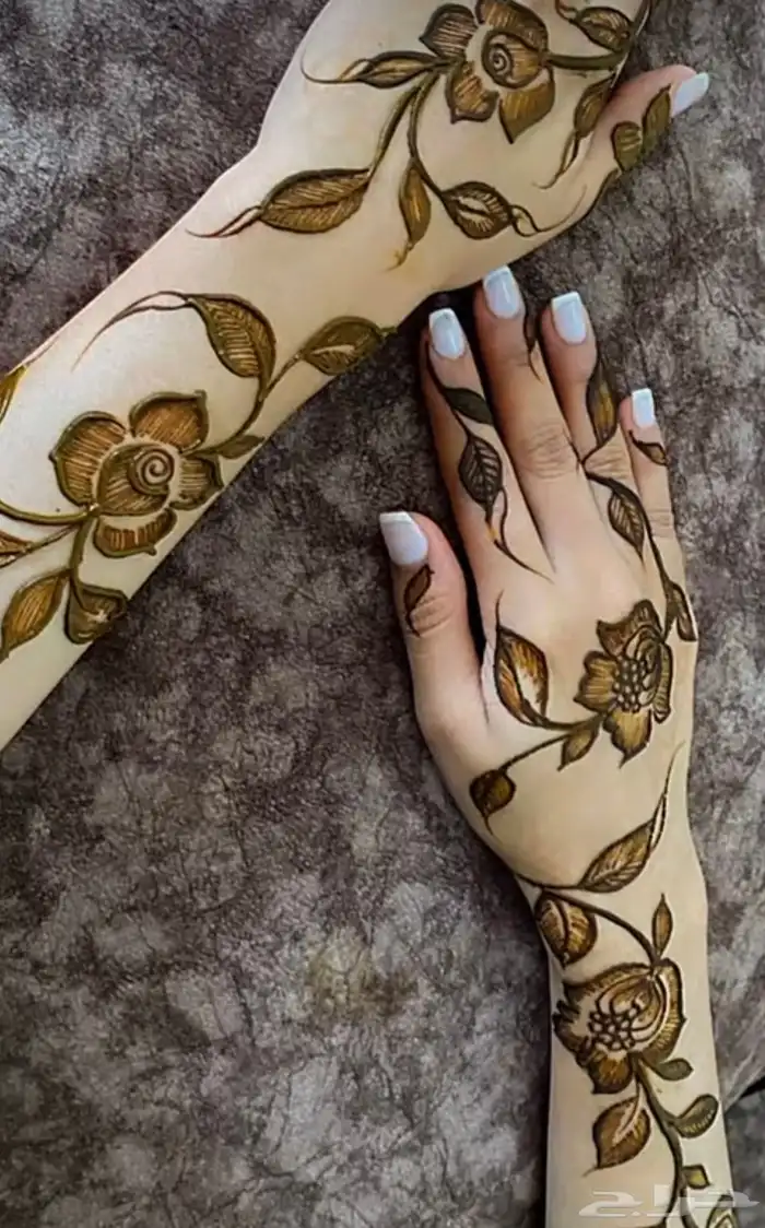 نقش حناء ناعم وثقيل 0