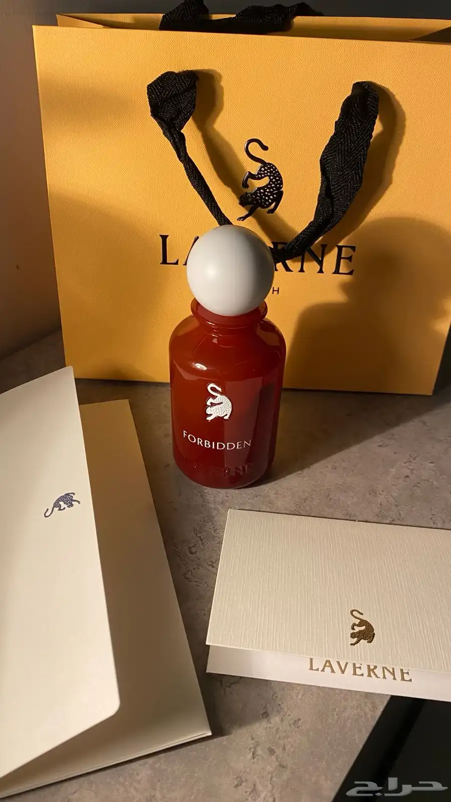 عطر فوربدن لافيرن مستخدم رائحة انثويه العطر مع كامل ملحقاته index