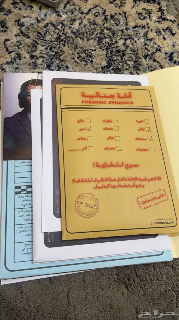 لعبة حل قضايا ملف كامل متكامل 0