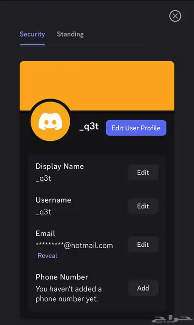 حساب دسكورد شبه ثلاثي للبيع 0