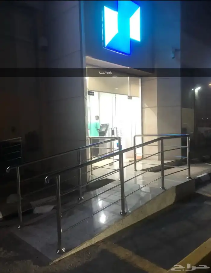 درابزين استيل زاويه لمسه 23