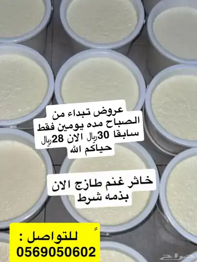 خاثر قشطه زبده لبنه سمن لبن مقدوس نوعين مفرزنات كل شي موجود 1