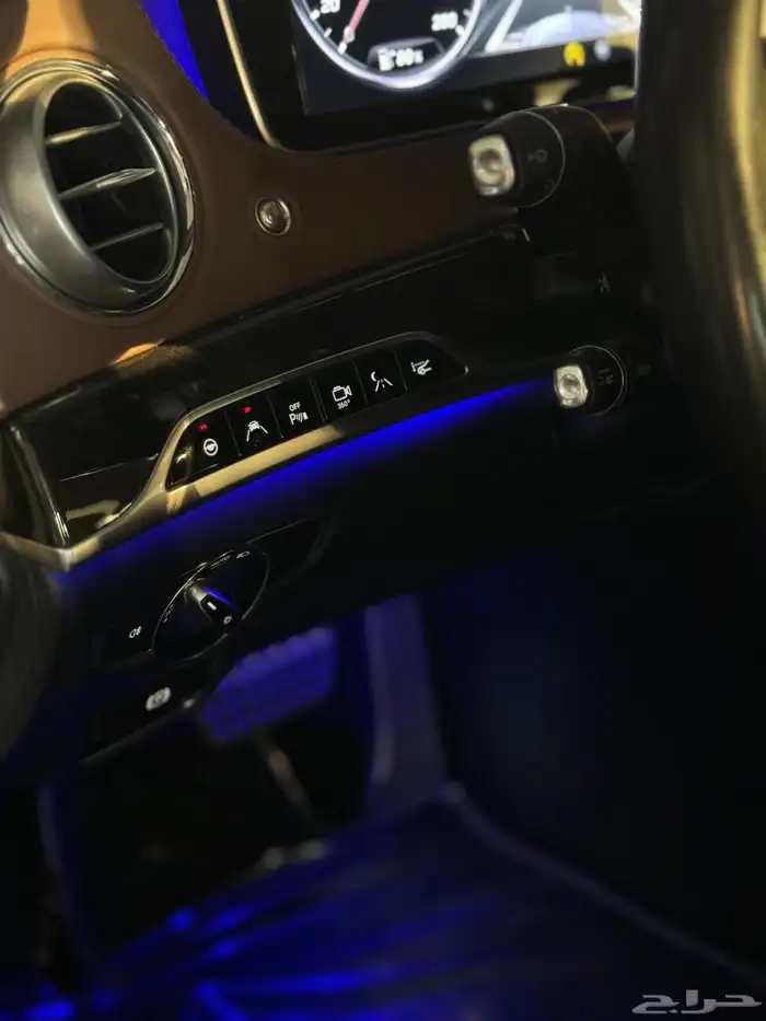 مرسيدس 2015 S500 عداد 75 الف فقط 6ازرار جفالي بحالة الوكاله 9