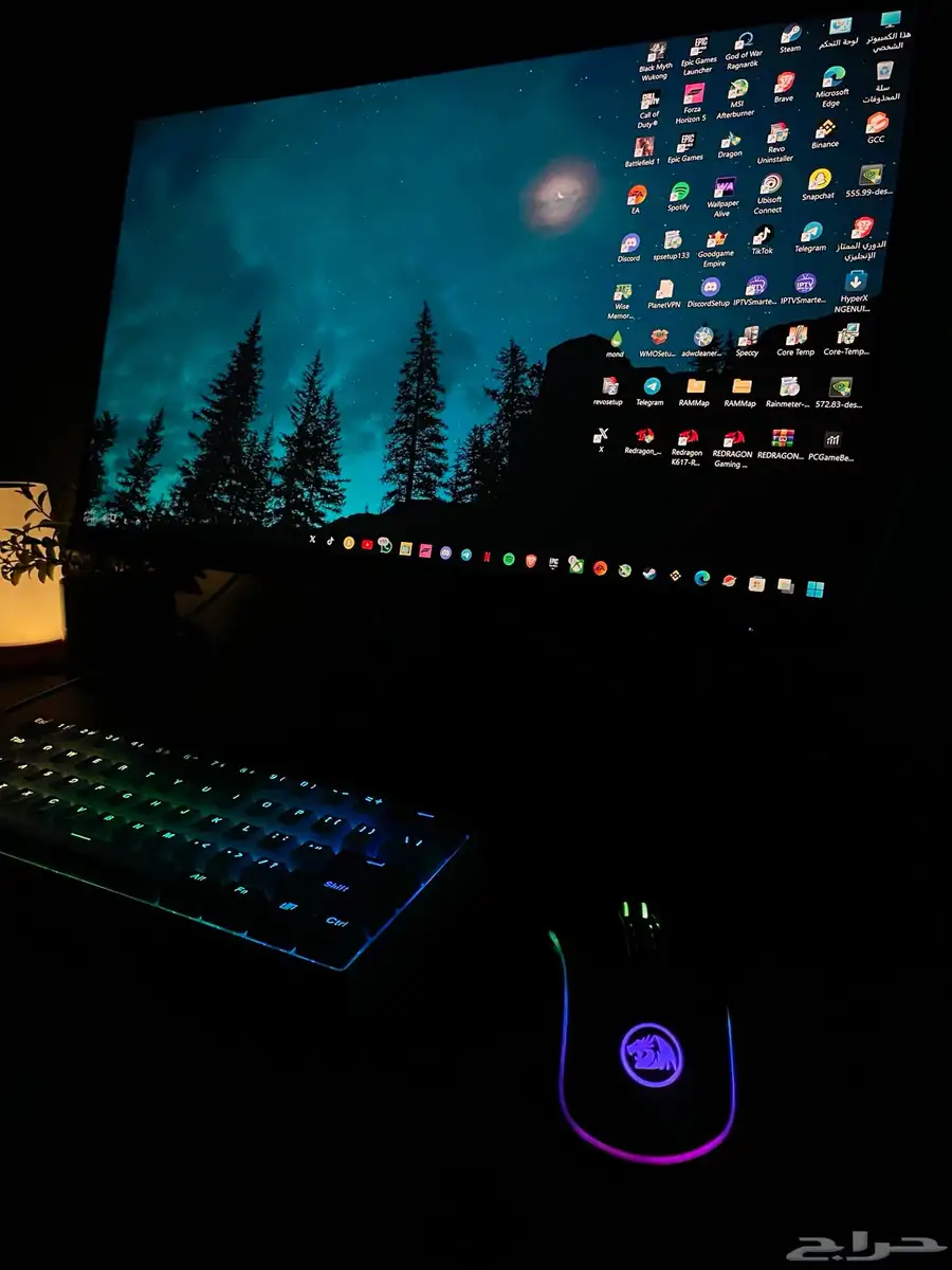 بي سي نظيف مع شاشة 4060ti 4