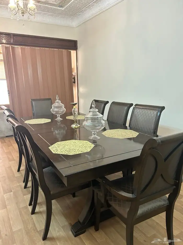 طاولة طعام 8 كراسي 0