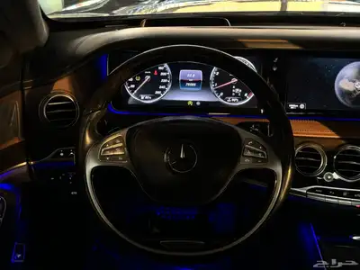 مرسيدس 2015 S500 عداد 75 الف فقط 6ازرار جفالي بحالة الوكاله 14