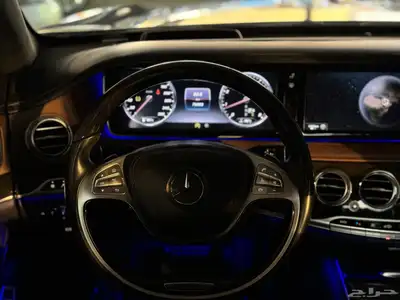 مرسيدس 2015 S500 عداد 75 الف فقط 6ازرار جفالي بحالة الوكاله 13