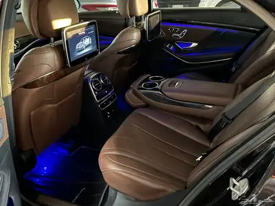 مرسيدس 2015 S500 عداد 75 الف فقط 6ازرار جفالي بحالة الوكاله 12
