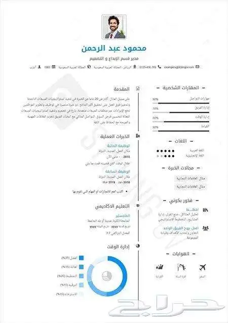 تصميم سيره ذاتيه 16