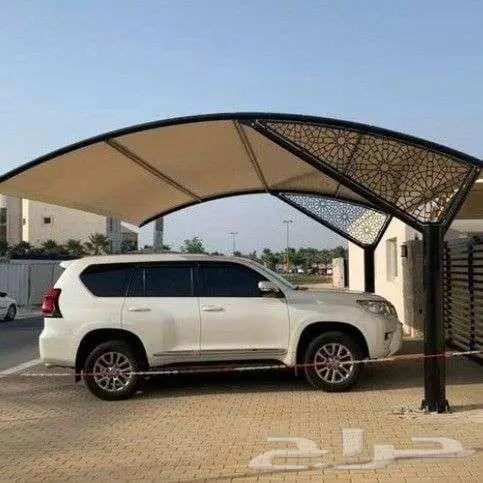 مظلات مقوسة-تركيب مظلات فرنسي مكة 1