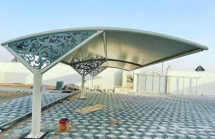 مظلات مقوسة-تركيب مظلات فرنسي مكة 5