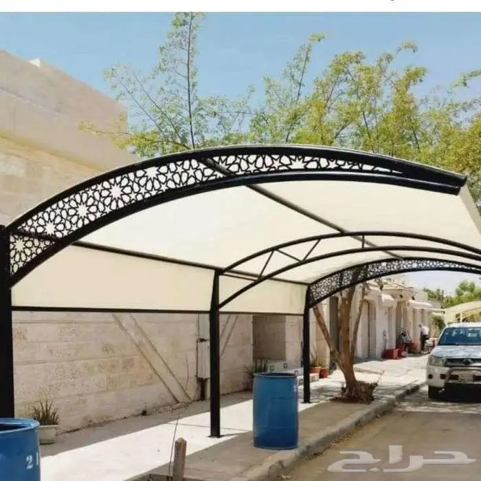 مظلات مقوسة-تركيب مظلات فرنسي مكة 7