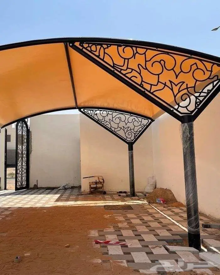 مظلات مقوسة-تركيب مظلات فرنسي مكة 0