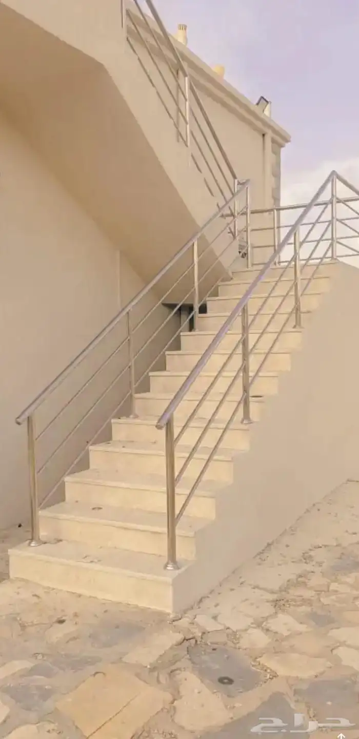 درابزين استيل زاويه لمسه 22