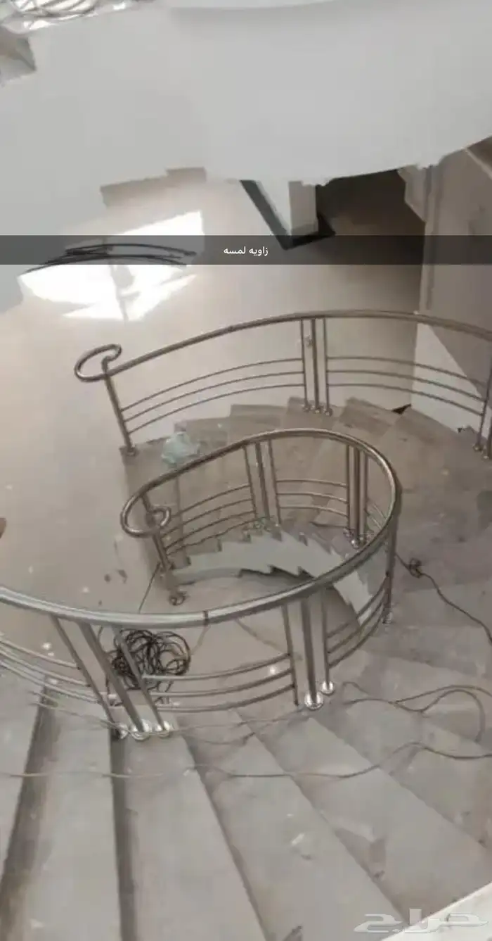 درابزين استيل زاويه لمسه 13