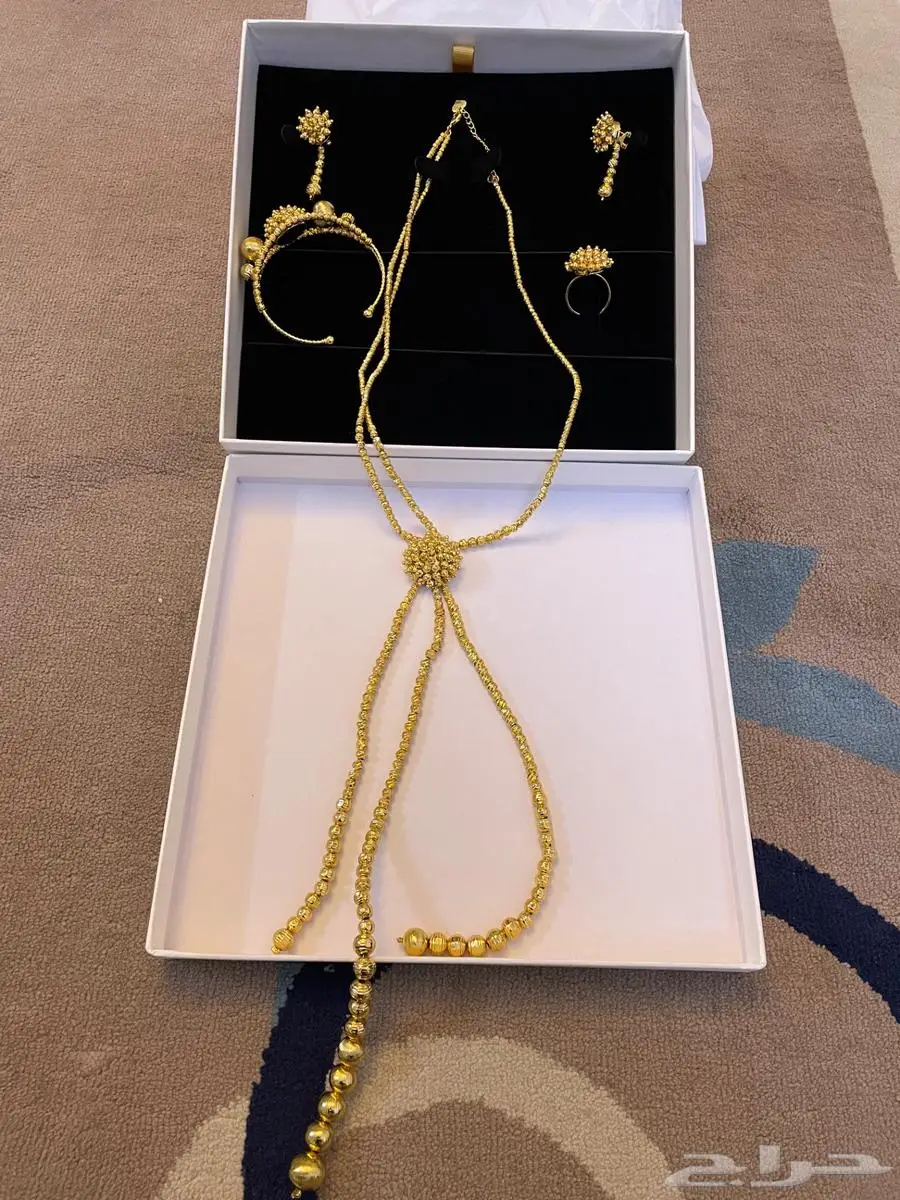 طقم بديل الذهب مطلي بالذهب 0
