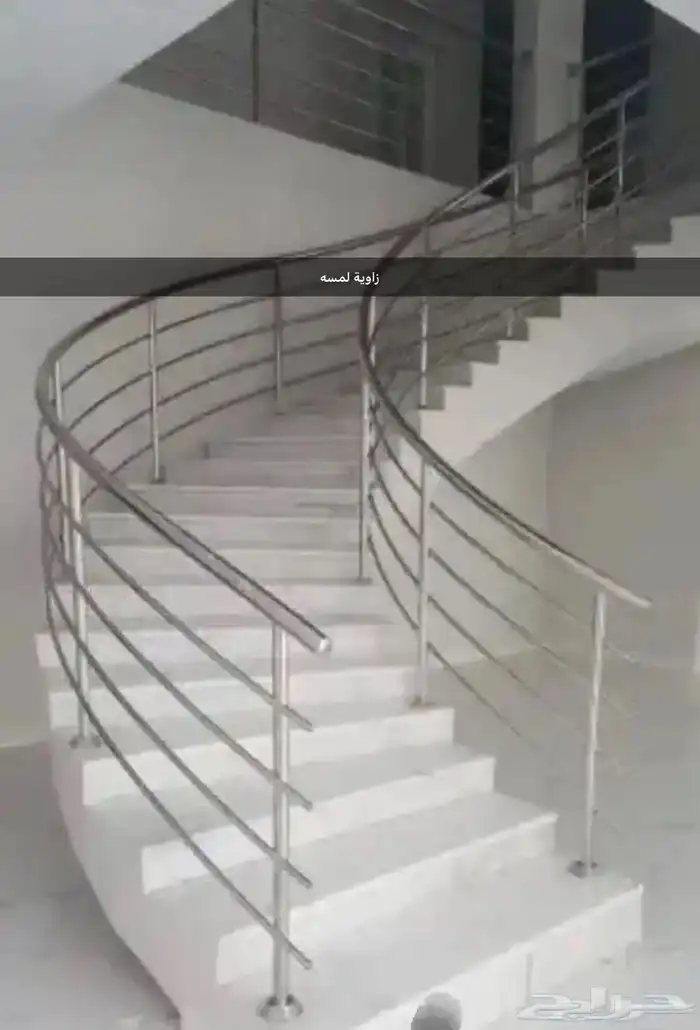 درابزين استيل زاويه لمسه 5