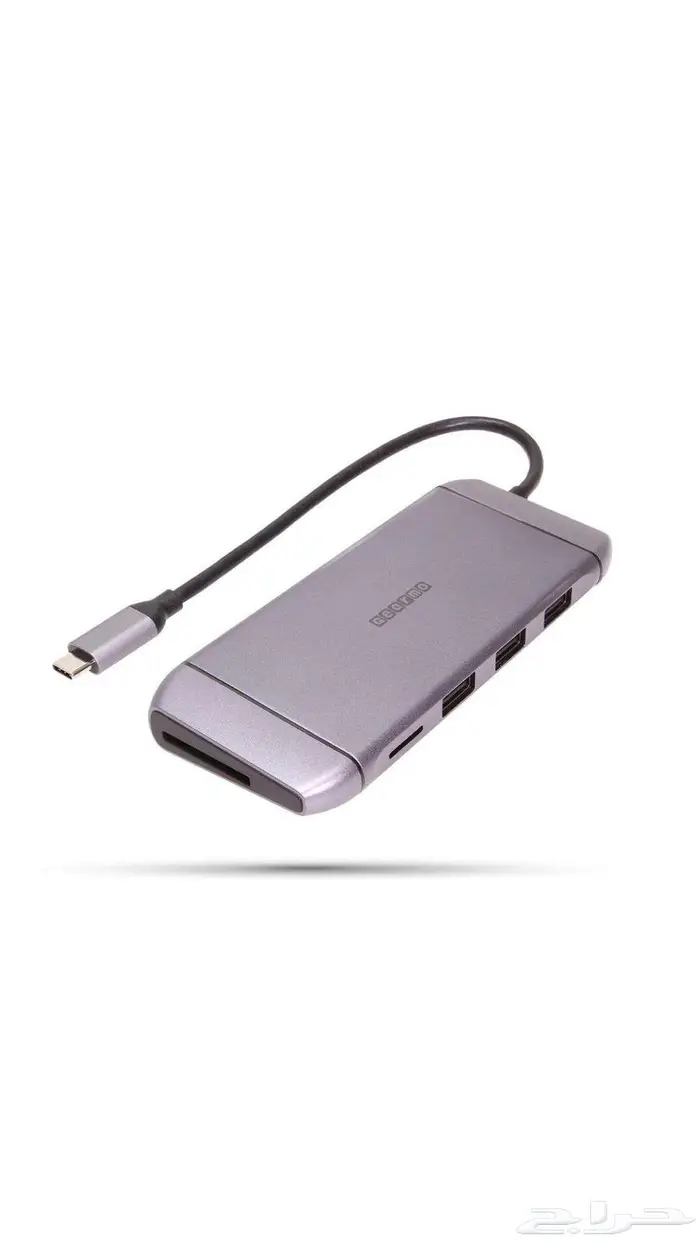 محول USB-C متعدد 9 منافذ يدعم 4K وشحن 100 واط 3
