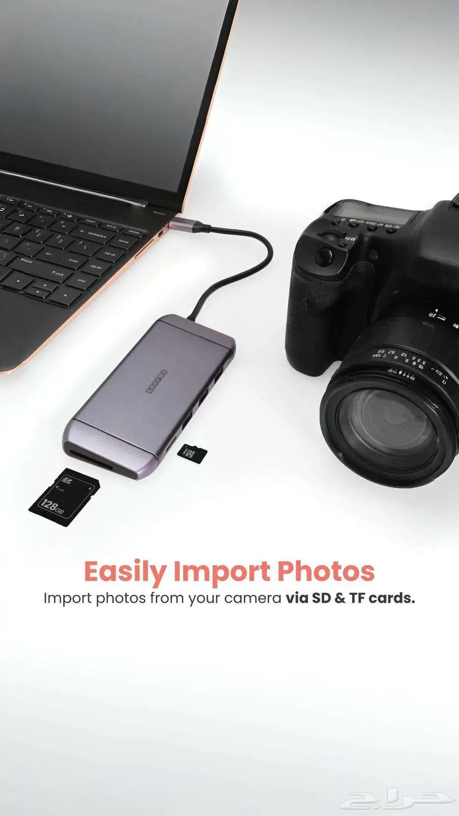محول USB-C متعدد 9 منافذ يدعم 4K وشحن 100 واط 1