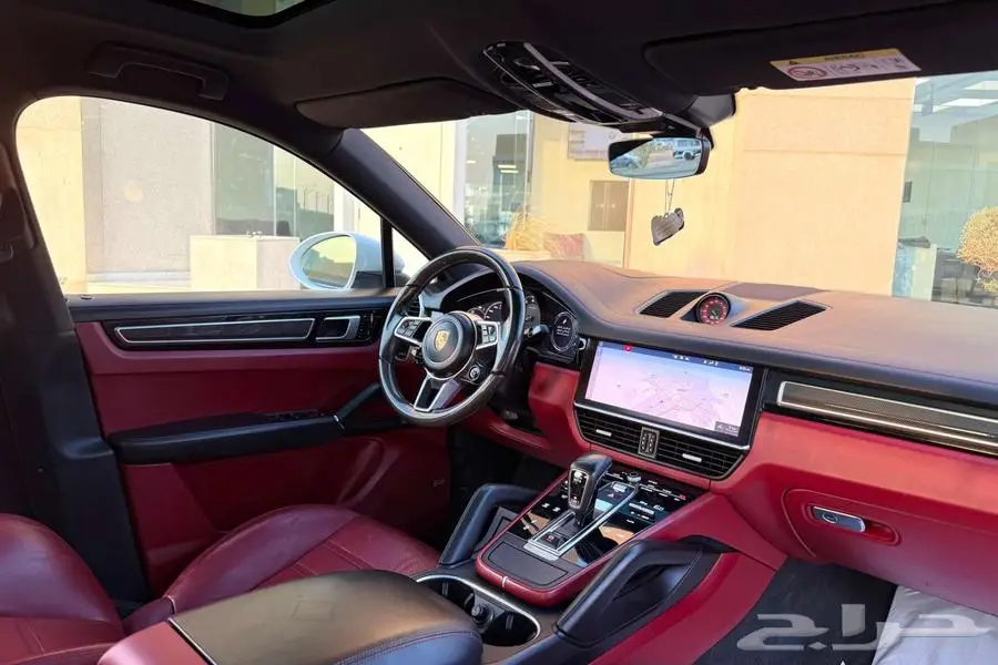 بورش كايين V6 2020 ابيض سعودي تحت الضمان 7