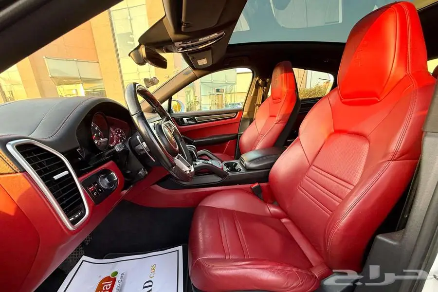 بورش كايين V6 2020 ابيض سعودي تحت الضمان 8