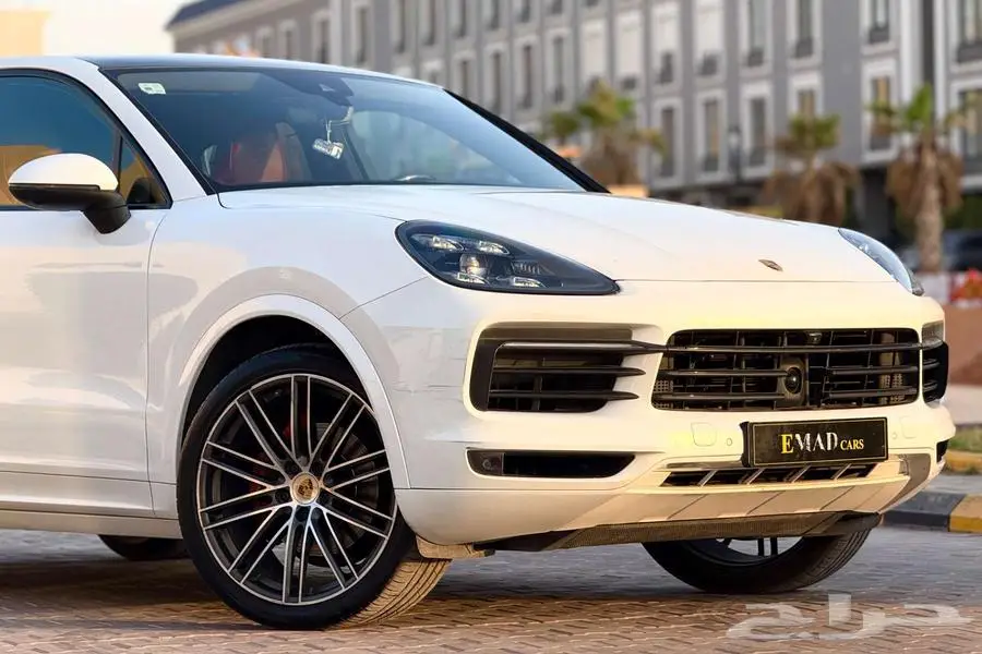 بورش كايين V6 2020 ابيض سعودي تحت الضمان 1