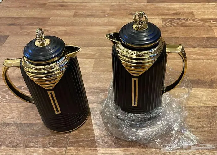 طقم ترمس عازل حراريا للشاي والقهوة من ثريا  0.7 و1.0 لتر 1