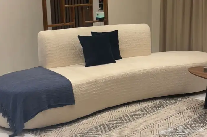 كنبه بوكليه ابيض 1