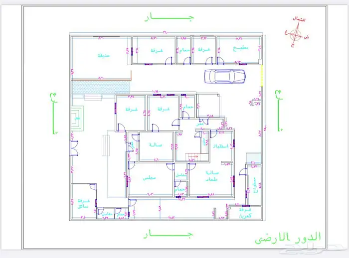 فلة للإيجار حي المربع 650م Al-Murabba neighborhood villa 1