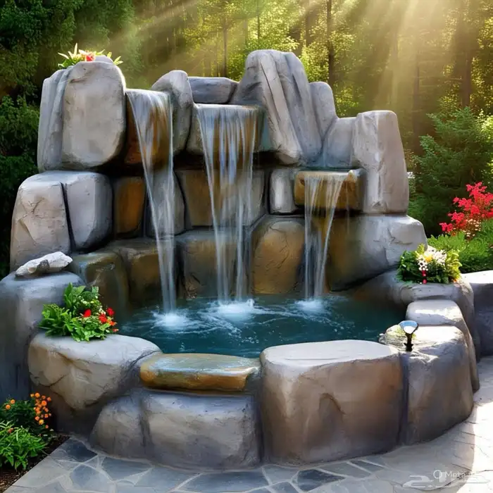 شلالات اندنيسي وجدريات صخريه 1