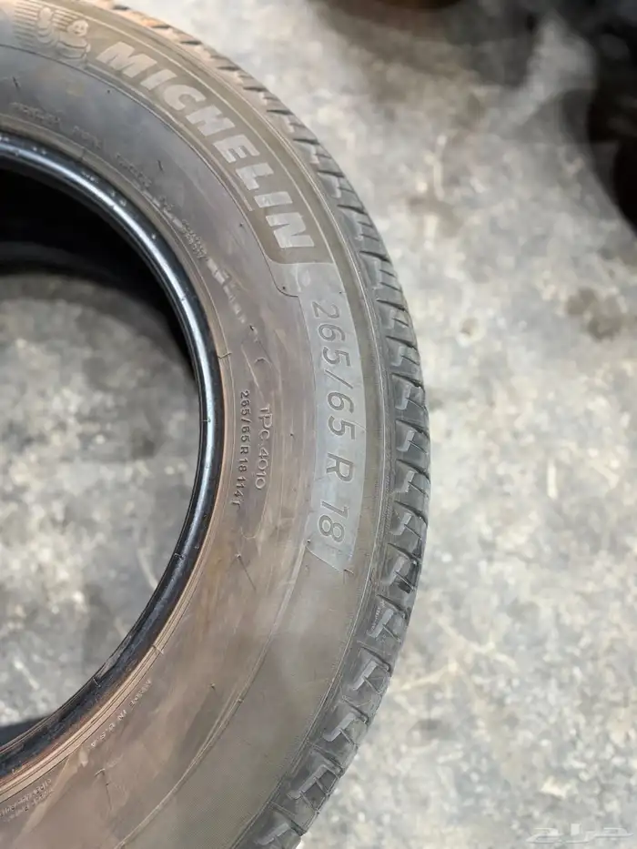 كفرات ميشلان منزله اخوات الجديد شبه جديده مقاس(18-65-265) 5