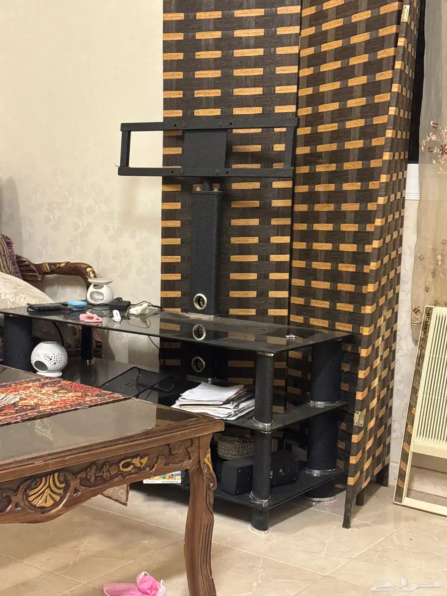 طاولة تلفزيون قزاز مع حامل شاشة 0