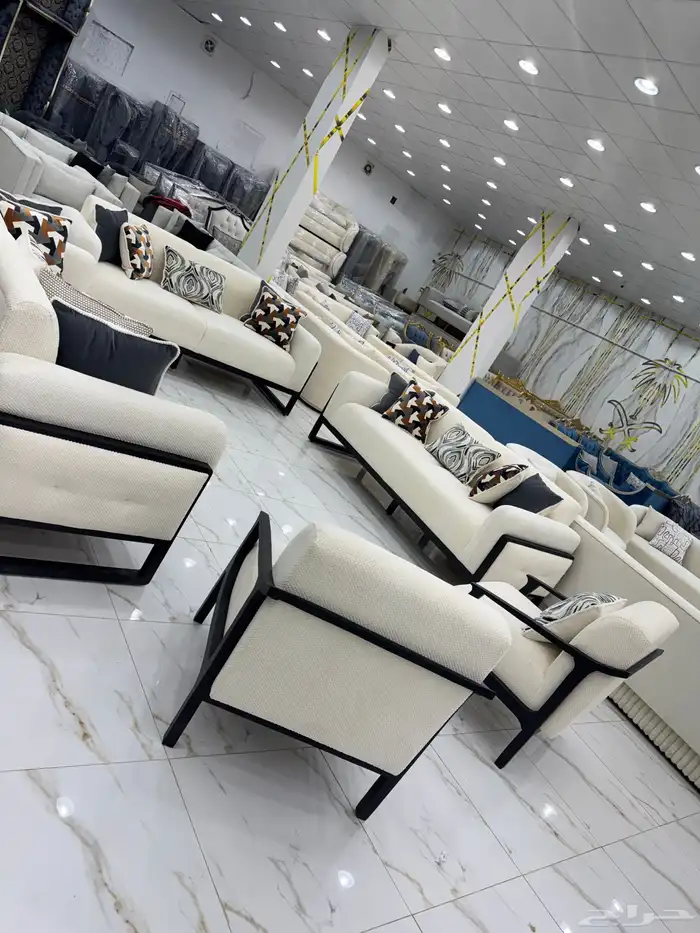 طقم كنب 11 شخص الهبه فقط 3500 ضمان 5 سنوات خشب وإسفنج نشحن 3