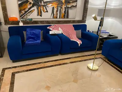 كنب ازرق (كحلي) نظيف 2