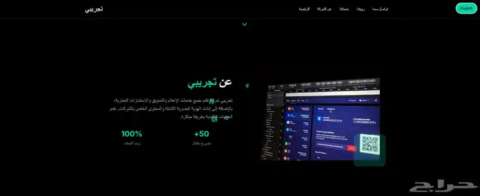 تصميم موقع تعريفي إحترافي 3