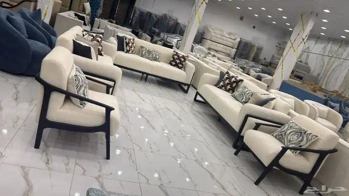 طقم كنب 11 شخص الهبه فقط 3500 ضمان 5 سنوات خشب وإسفنج نشحن 2