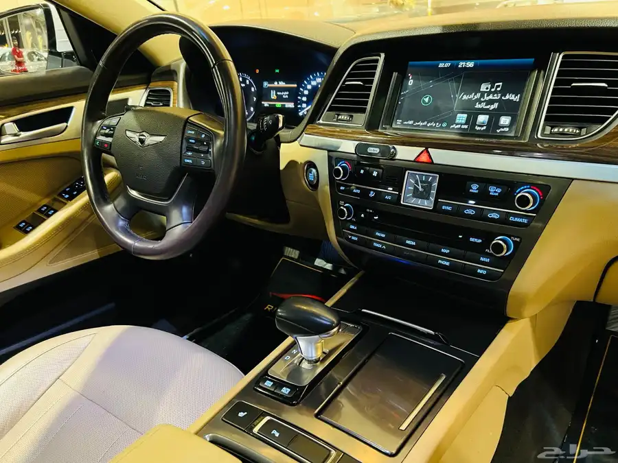 جنسيس 2018 G80 سعودى V6 بحاله ممتازه 9