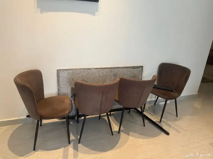 طقم جلوس وطاولة طعام 6 كراسي 1