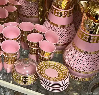 طقم فناجيل وكاسات وثلاجات 0