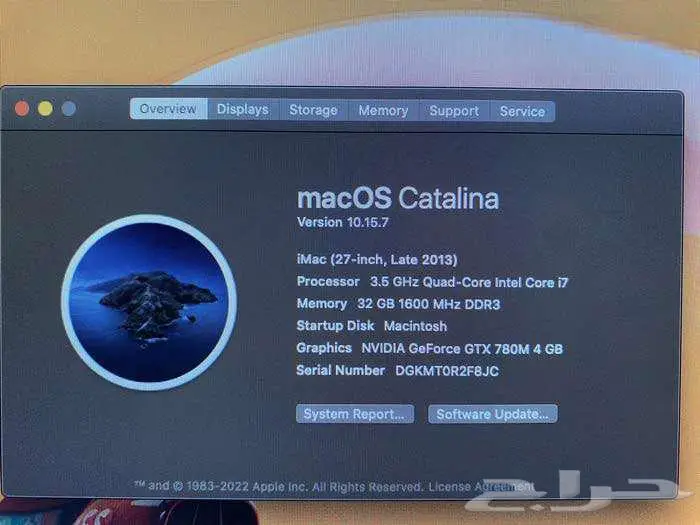 iMAC 27  (Late 2013) index