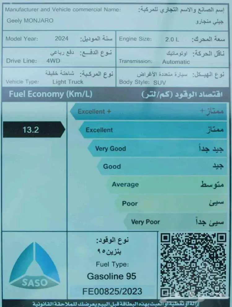 جيلي مونجارو GK - نص فل - 2024 - أصفار 38